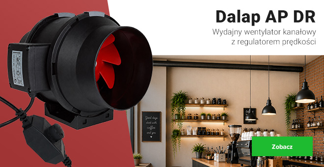 Wentylator kanałowy Dalap AP DR