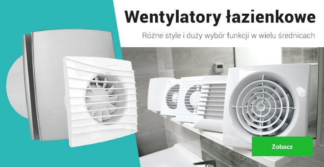 Wentylatory łazienkowe