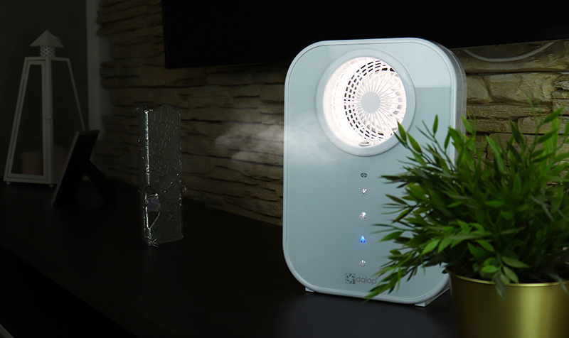 Przenośny osobisty klimatyzer powietrza  z oświeleniem