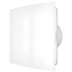 Wentylator łazienkowy Dalap 100 FP z białym panelem przednim bez dodatkowych funkcji, Ø 100 mm
