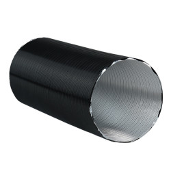 Kanał spiro aluminiowy czarny Dalap ALUDAP D do 200°C, Ø 100 mm, długość 3000 mm