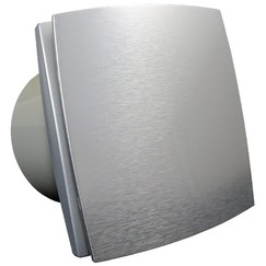 Wentylator łazienkowy z aluminiowym panelem bez dodatkowych funkcji Ø 150 mm, wydajniejszy silnik